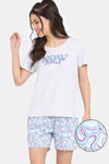 Rosaline Disco Daze Knit Cotton Shorts Set - Ancient Water — thumbnail 1